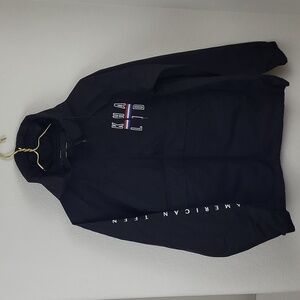 Khalid American Teen Black Hooded Pullover Windbreaker Size Small